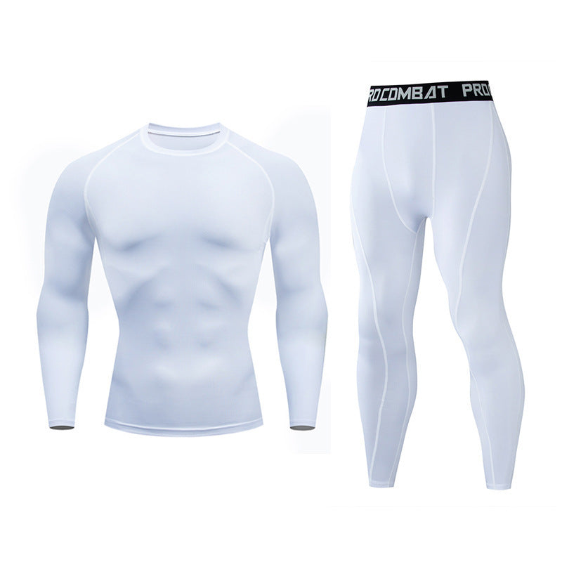 Men’s Fitness Suit – Quick-Drying Gym Sports Tights for Training and Winter Wear