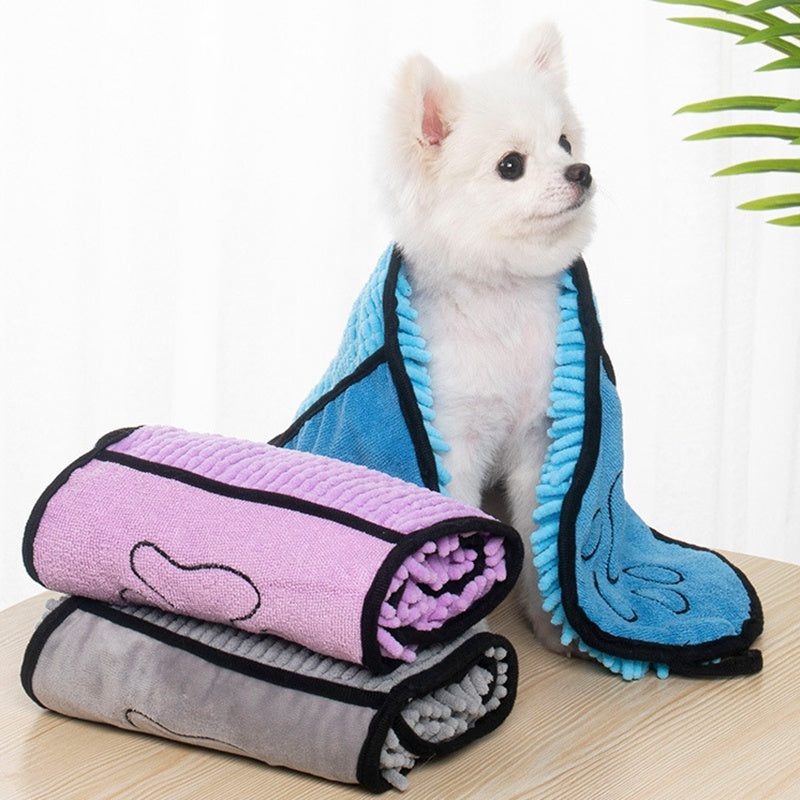 Super Absorbent  Microfiber Bath Towels For Pets