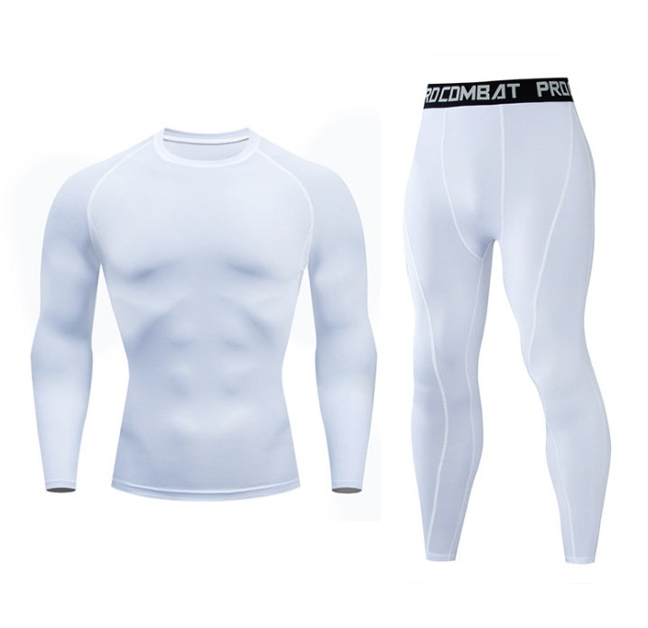 Men’s Fitness Suit – Quick-Drying Gym Sports Tights for Training and Winter Wear