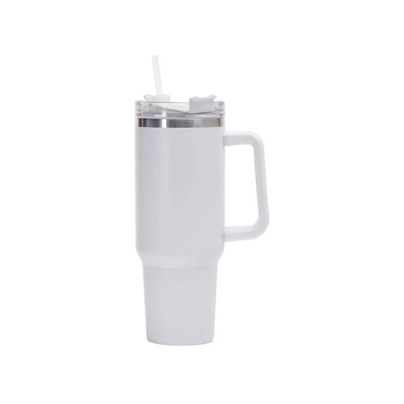 40oz Stainless Steel Insulated Cup with Straw – Keep Drinks Hot or Cold Longer